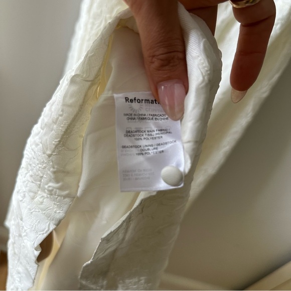 Reformation Edessa Halter Maxi Dress Gown Ivory - Picture 9 of 10